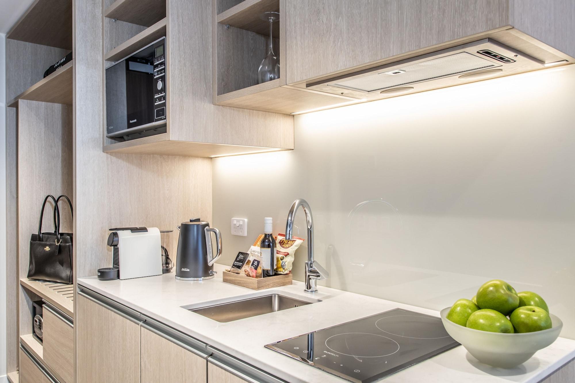 Sudima Christchurch City Zewnętrze zdjęcie A kitchen in a serviced apartment