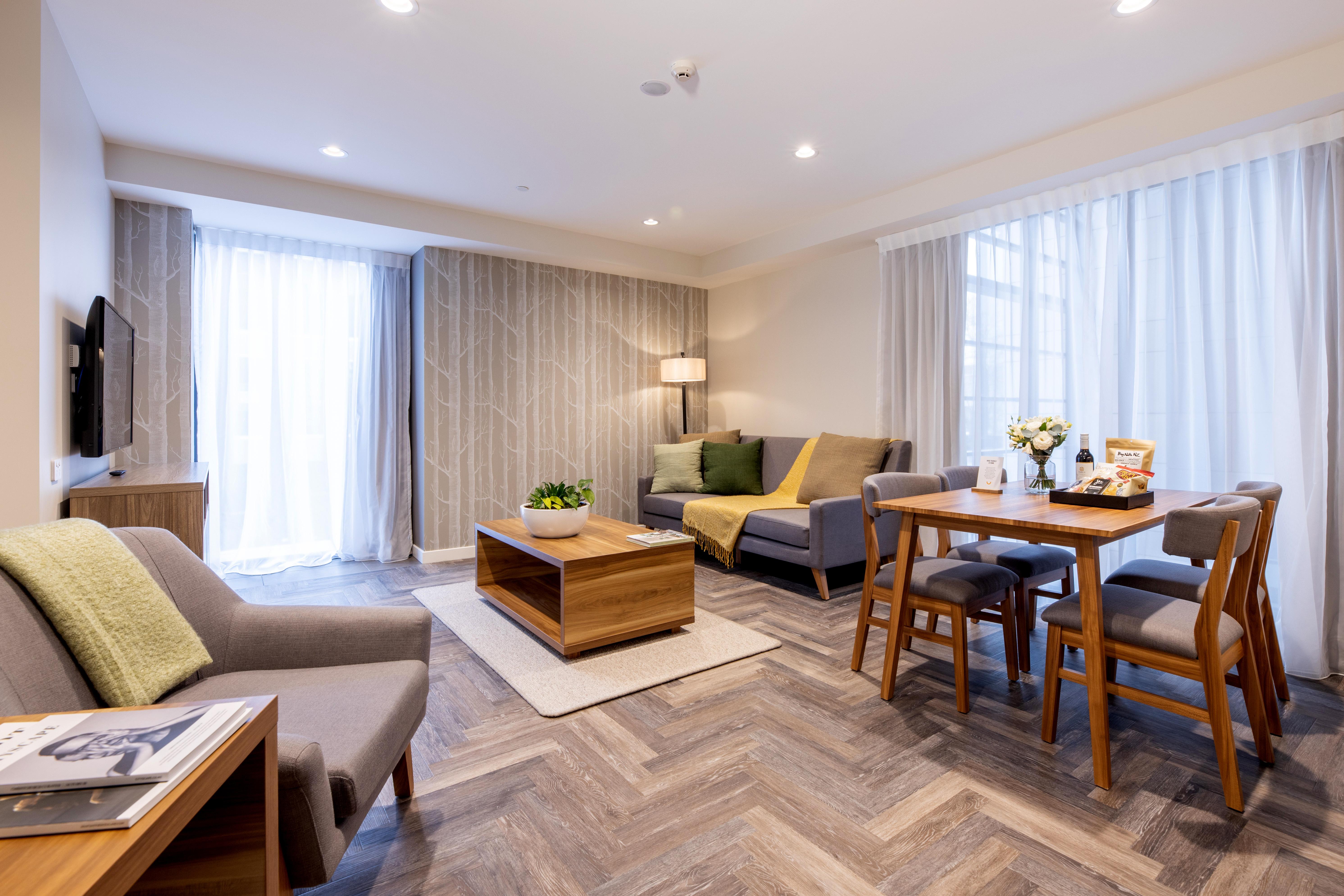 Sudima Christchurch City Zewnętrze zdjęcie A living room at The Standard East Village